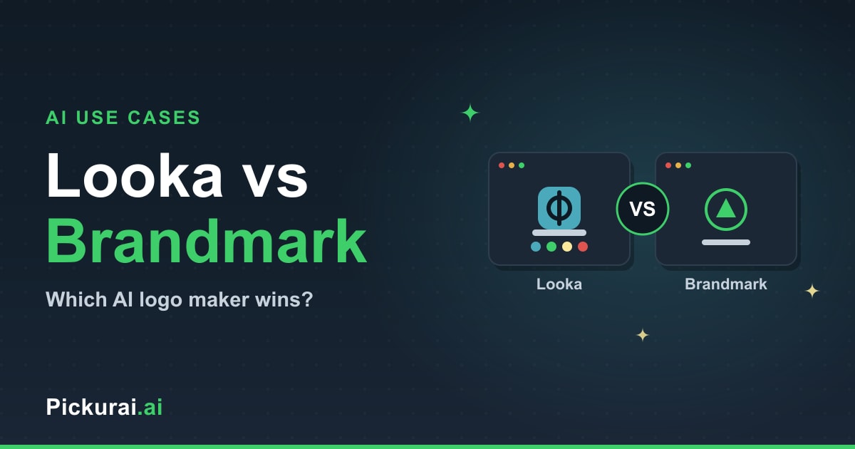 Two AI logo makers facing off — Looka versus Brandmark