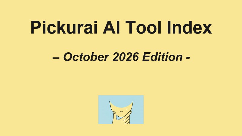Pickurai AI Tool Index October 2026