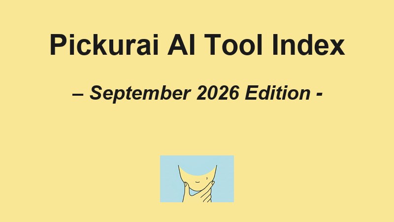 Pickurai AI Tool Index September 2026